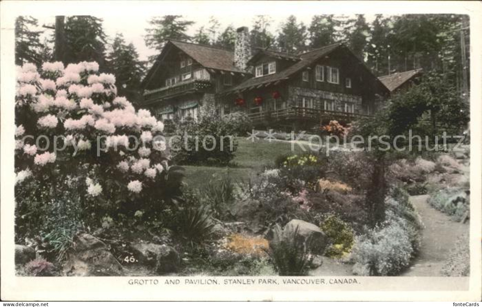 12020888 Vancouver British Columbia Grotto And Pavilion Stanley Park Flowers Van - Unclassified