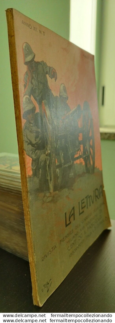 Bs21 Rivista Mensile La Lettura 1912 Militare Pubblicita' Cacao Suchard Artist - Zeitschriften & Kataloge