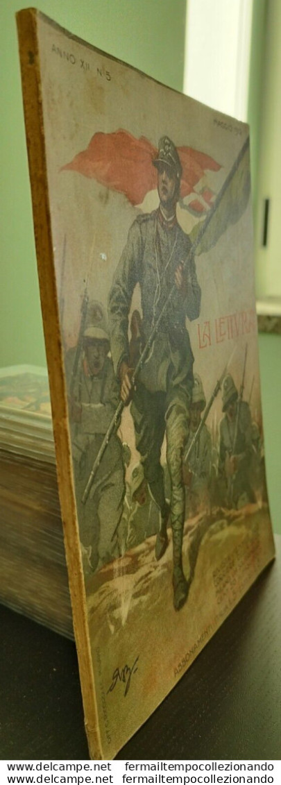 Bs20 Rivista Mensile La Lettura 1912 Militare Pubblicita' Cacao Suchard Artist - Zeitschriften & Kataloge