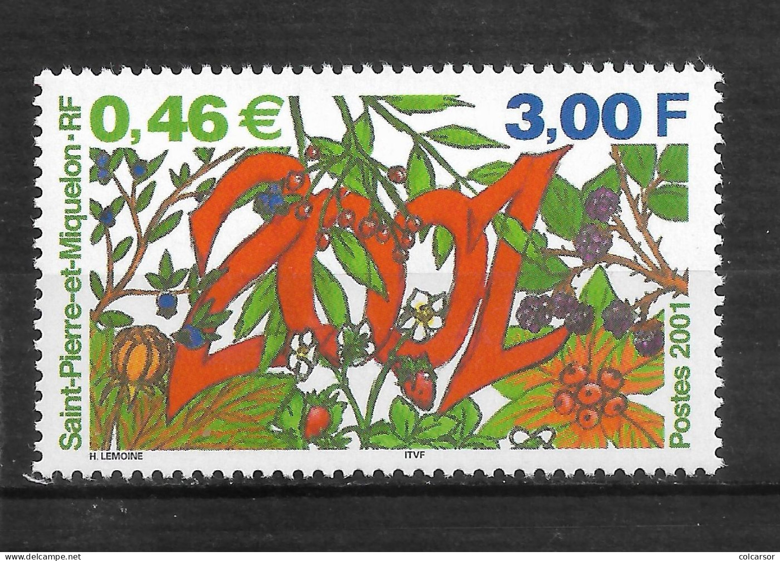 SAINT PIERRE ET MIQUELON N°  737 " 2001 " - Unused Stamps