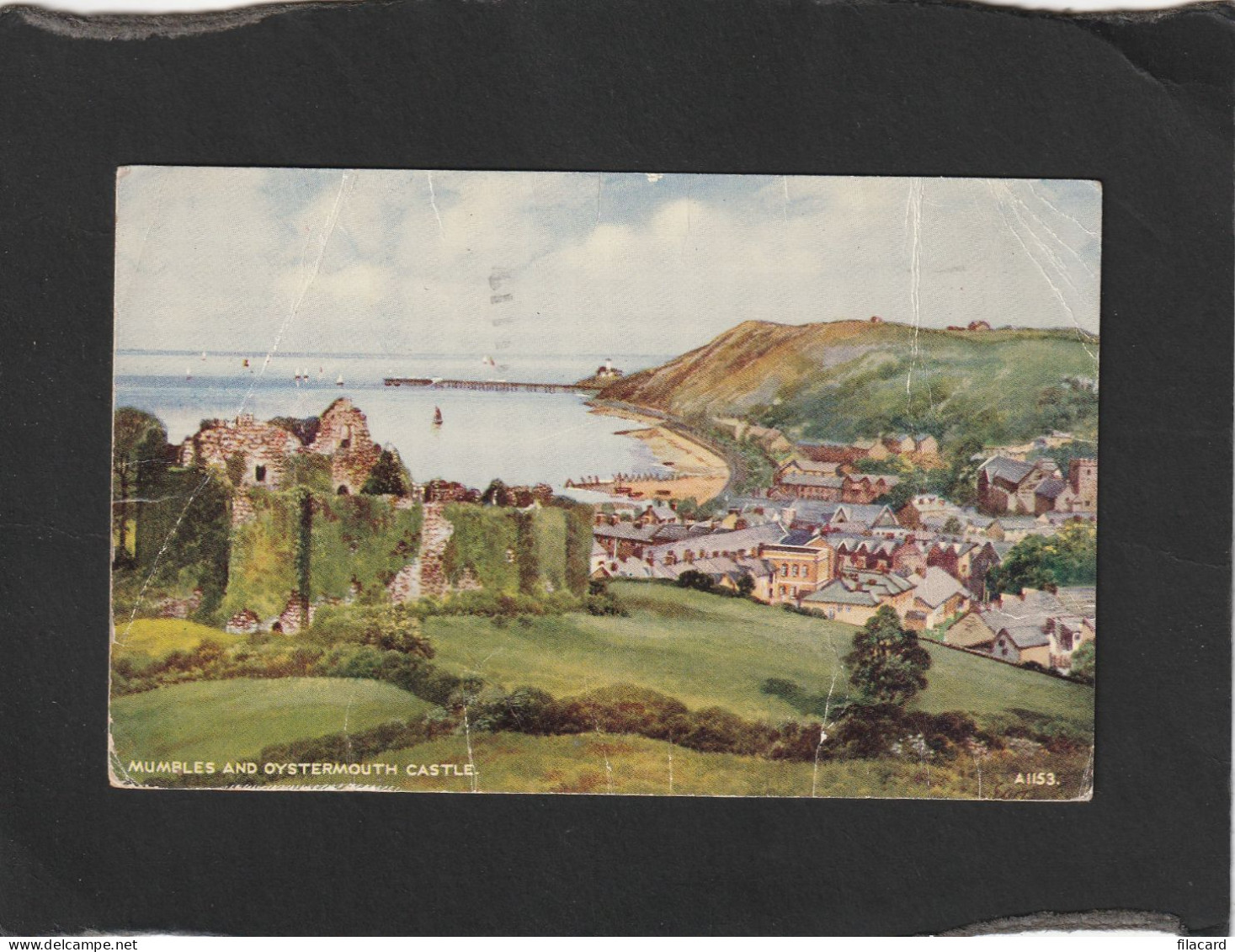 128767            Regno   Unito,    Galles,    Mumbles   And  Oystermouth  Castle,   VG   1953 - Glamorgan