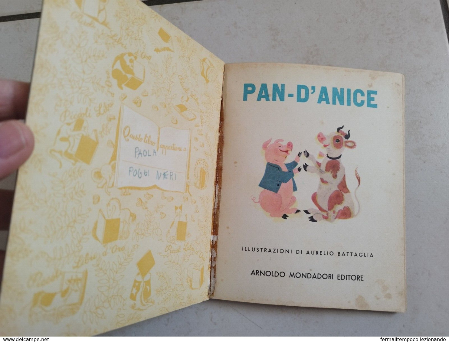 Bs Libro  Pan D'anice Arnoldo Mondadori Editore Illustrazioni Aurelio Battaglia - Altri & Non Classificati