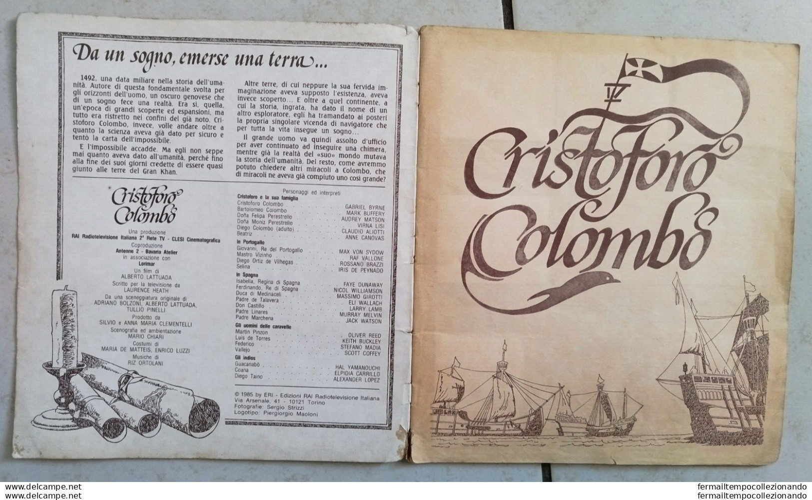 Bs Album Panini Cristoforo Colombo Non Completo 1985 - Andere & Zonder Classificatie