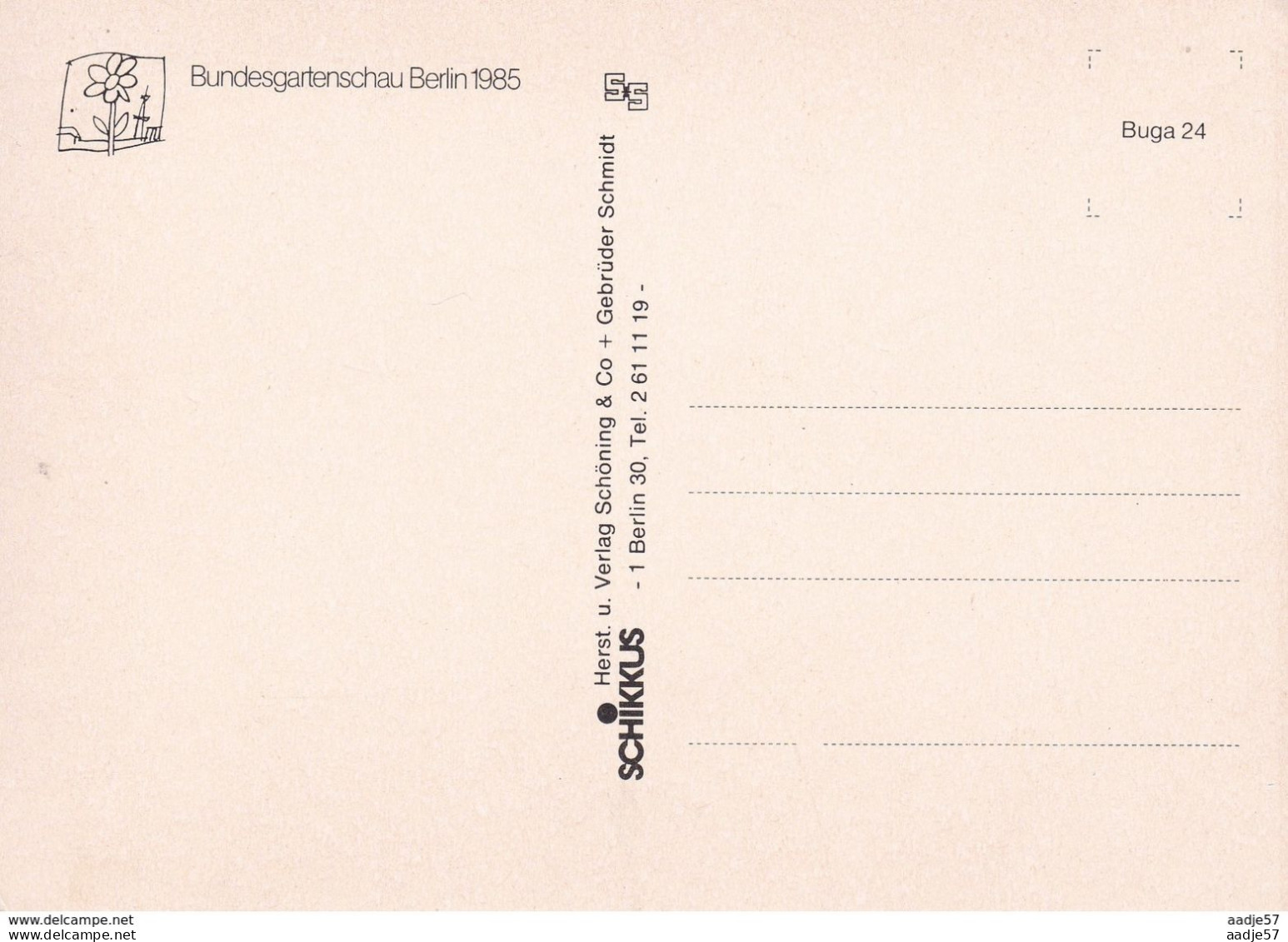 Deutschland Germany Bundesgartenshow Berlin 1985 - Trenes