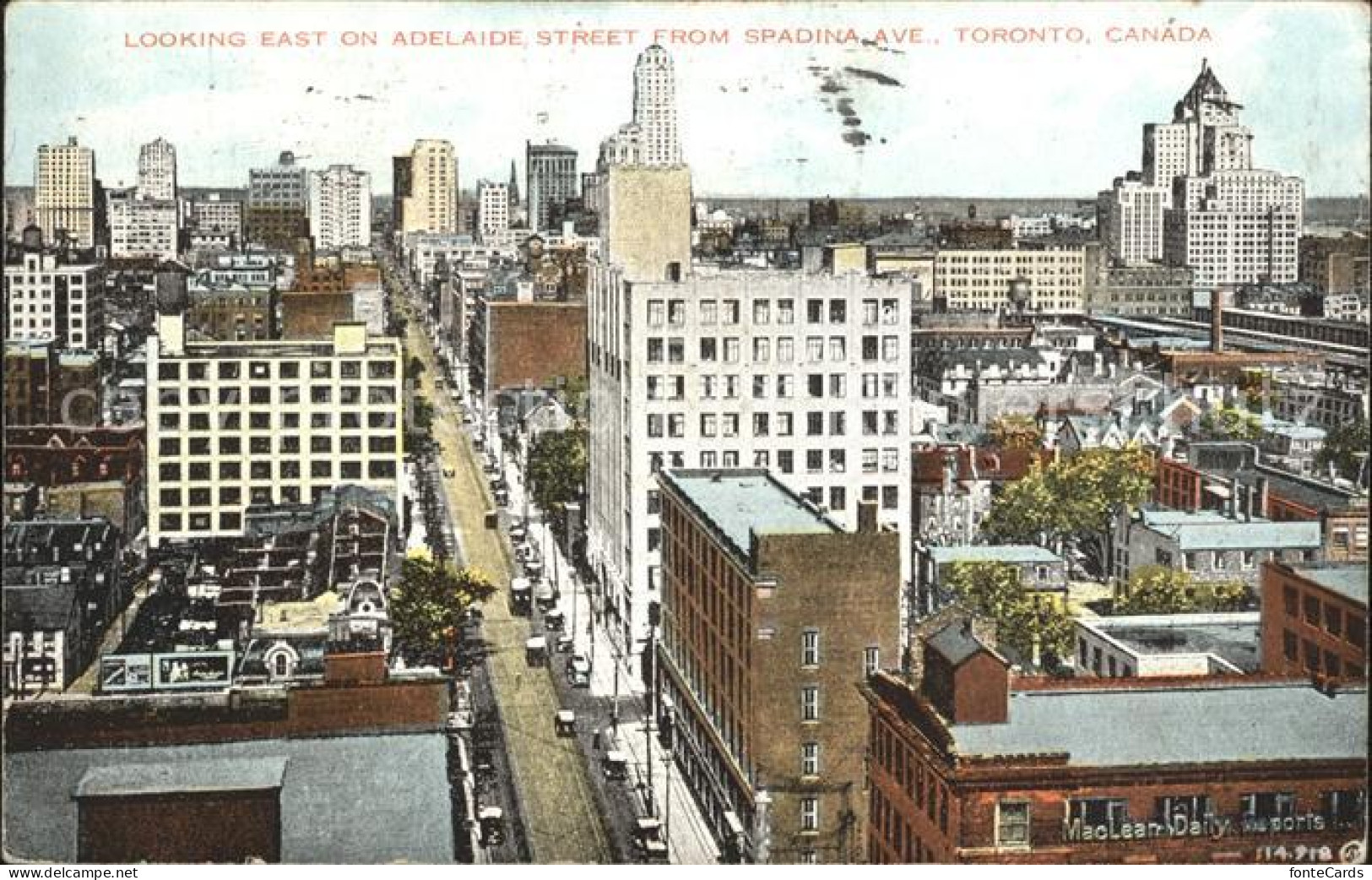 12020858 Toronto Canada Adelaide Street View From Spadina Avenue Skyscraper  - Unclassified