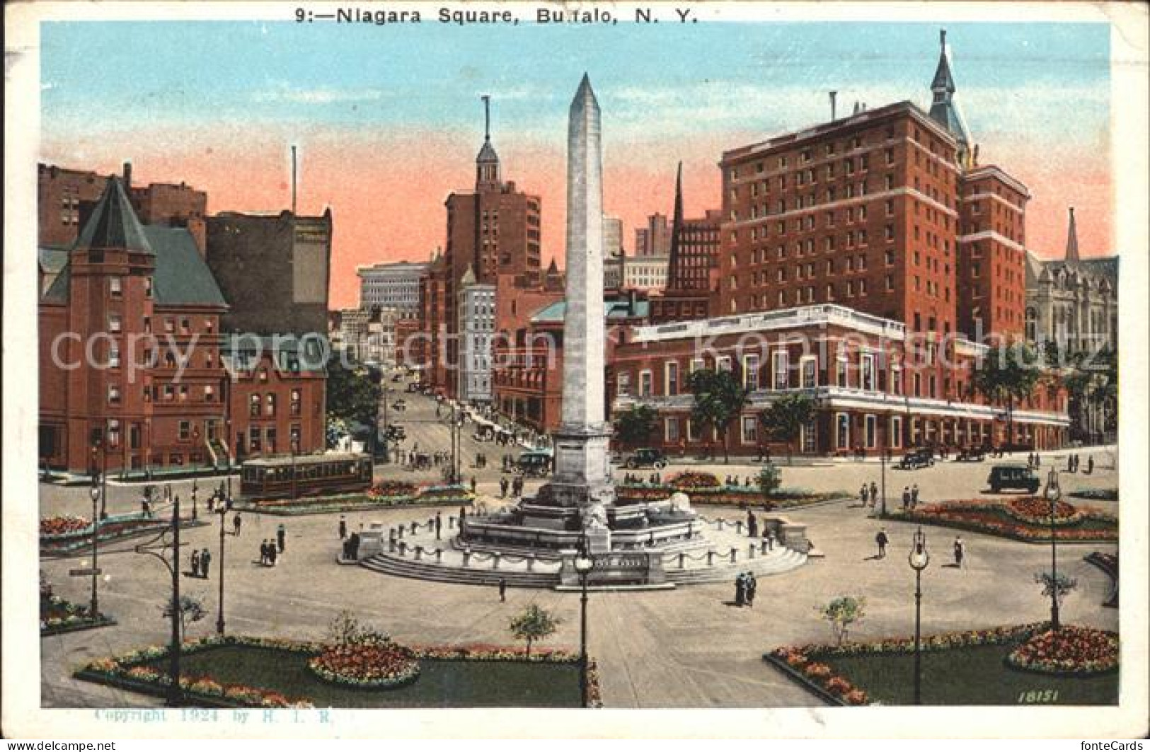 12020855 Buffalo_New_York Niagara Square Obelisk - Andere & Zonder Classificatie