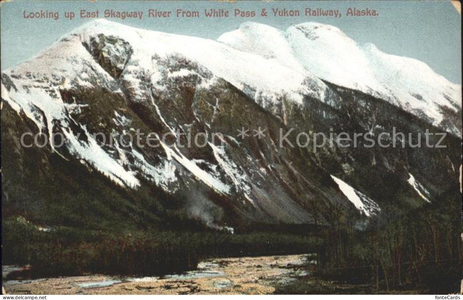 12020852 Alaska_US-State East Skagway River From White Pass And Yukon Railway - Other & Unclassified