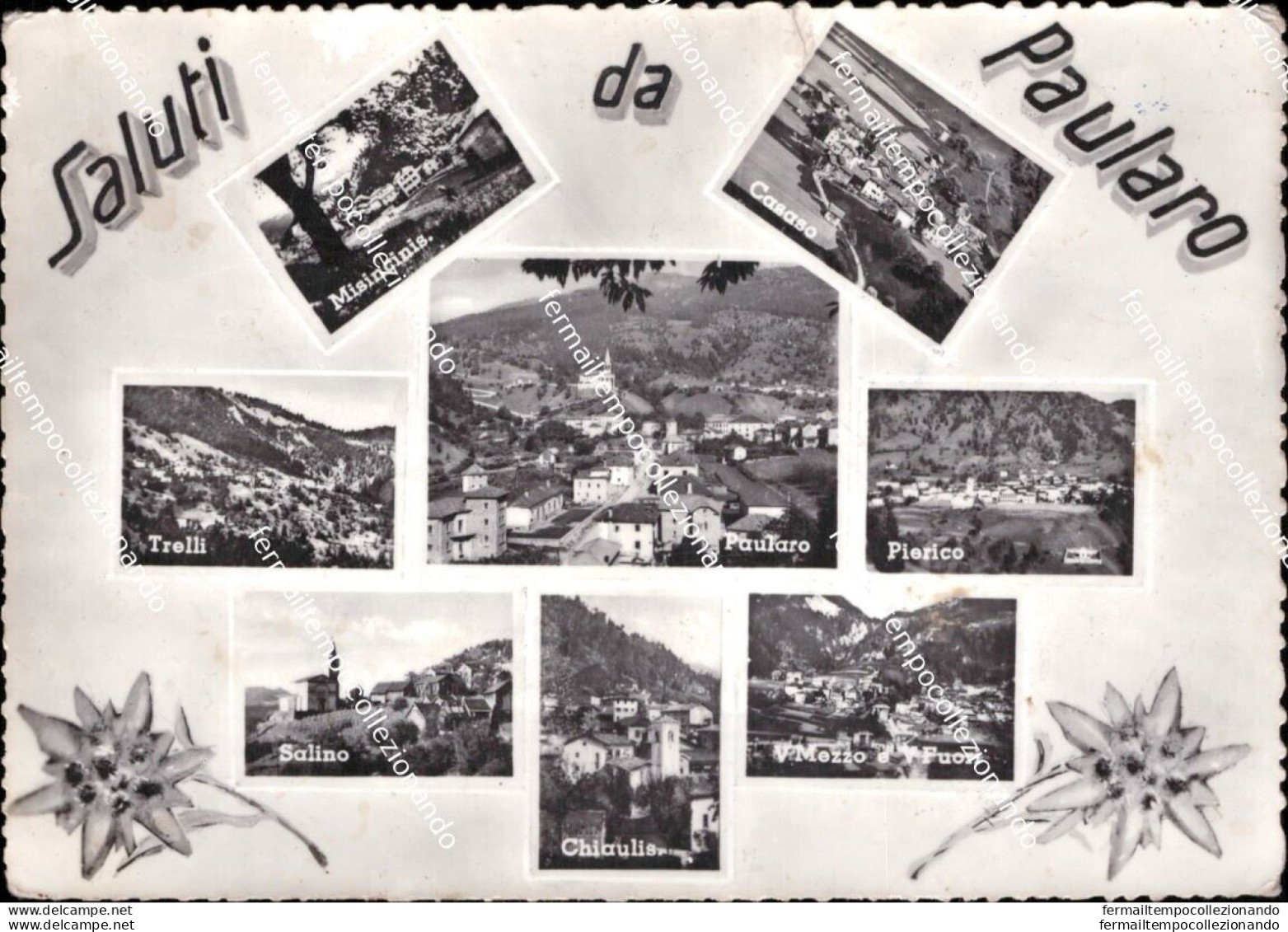 Ba751 Cartolina Saluti Da Paularo Provincia Di Udine Friuli - Udine