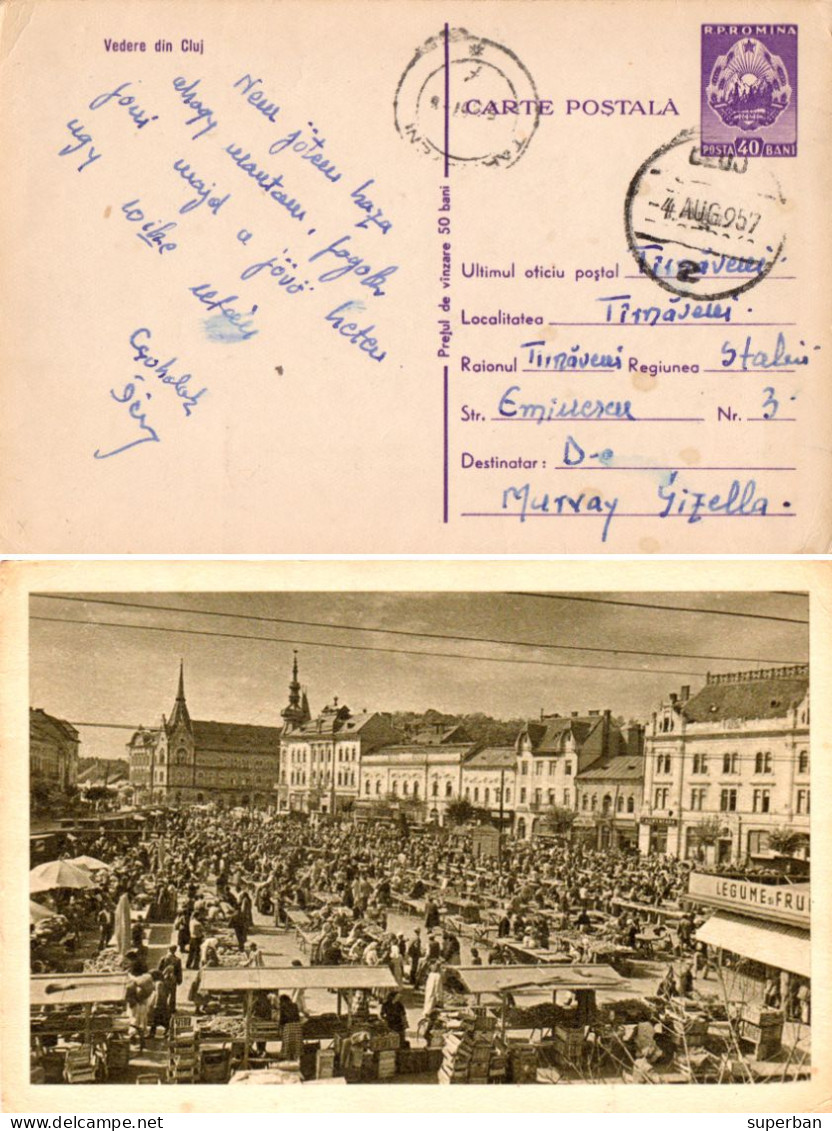 ROMANIA ~ 1957 ? - CARTE POSTALA / ENTIER POSTAL ILLUSTRÉ / STATIONERY PICTURE POSTCARD : 40 BANI (an661) - Postwaardestukken