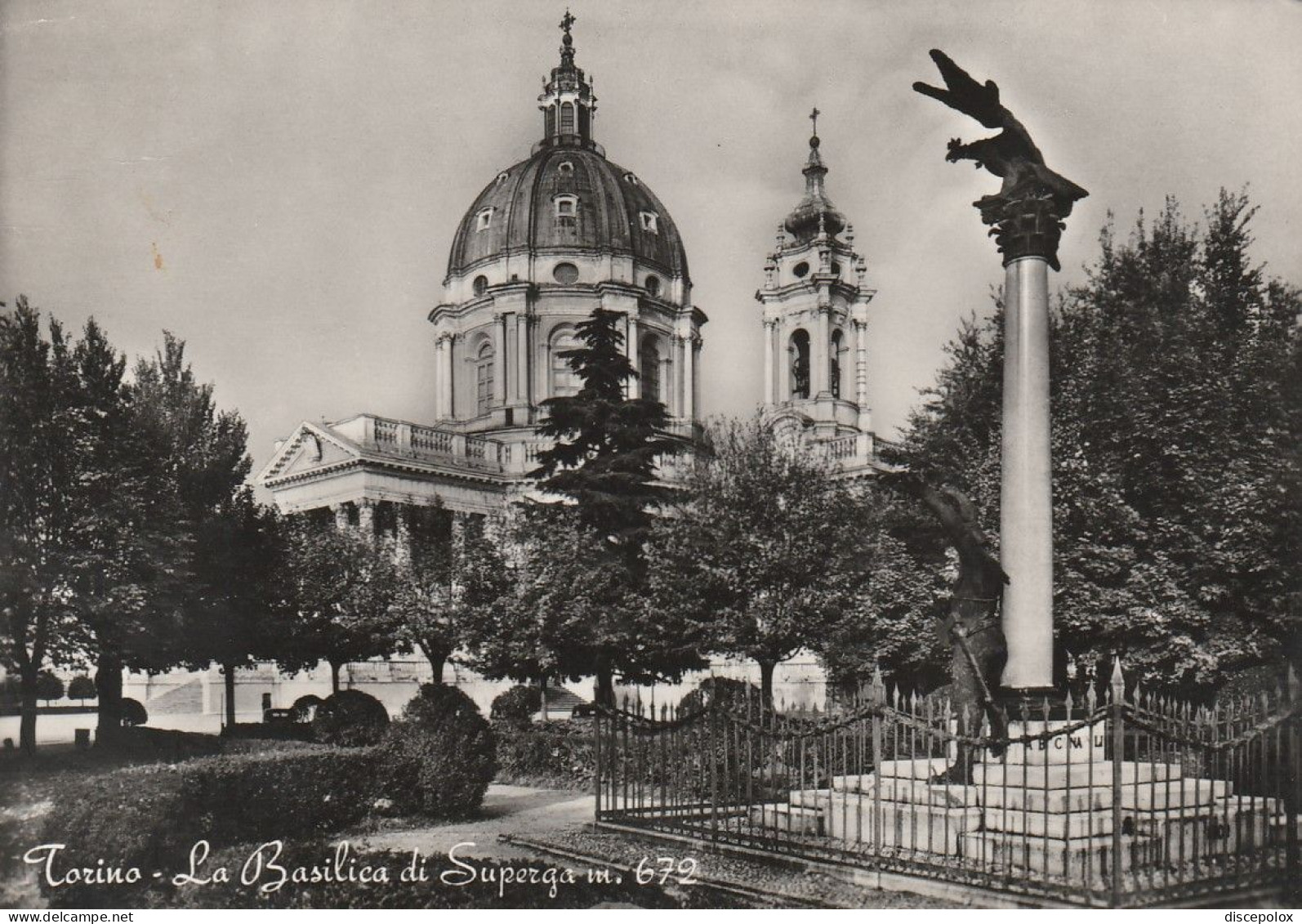 AD140 Torino - La Basilica Di Superga / Viaggiata 1961 - Iglesias