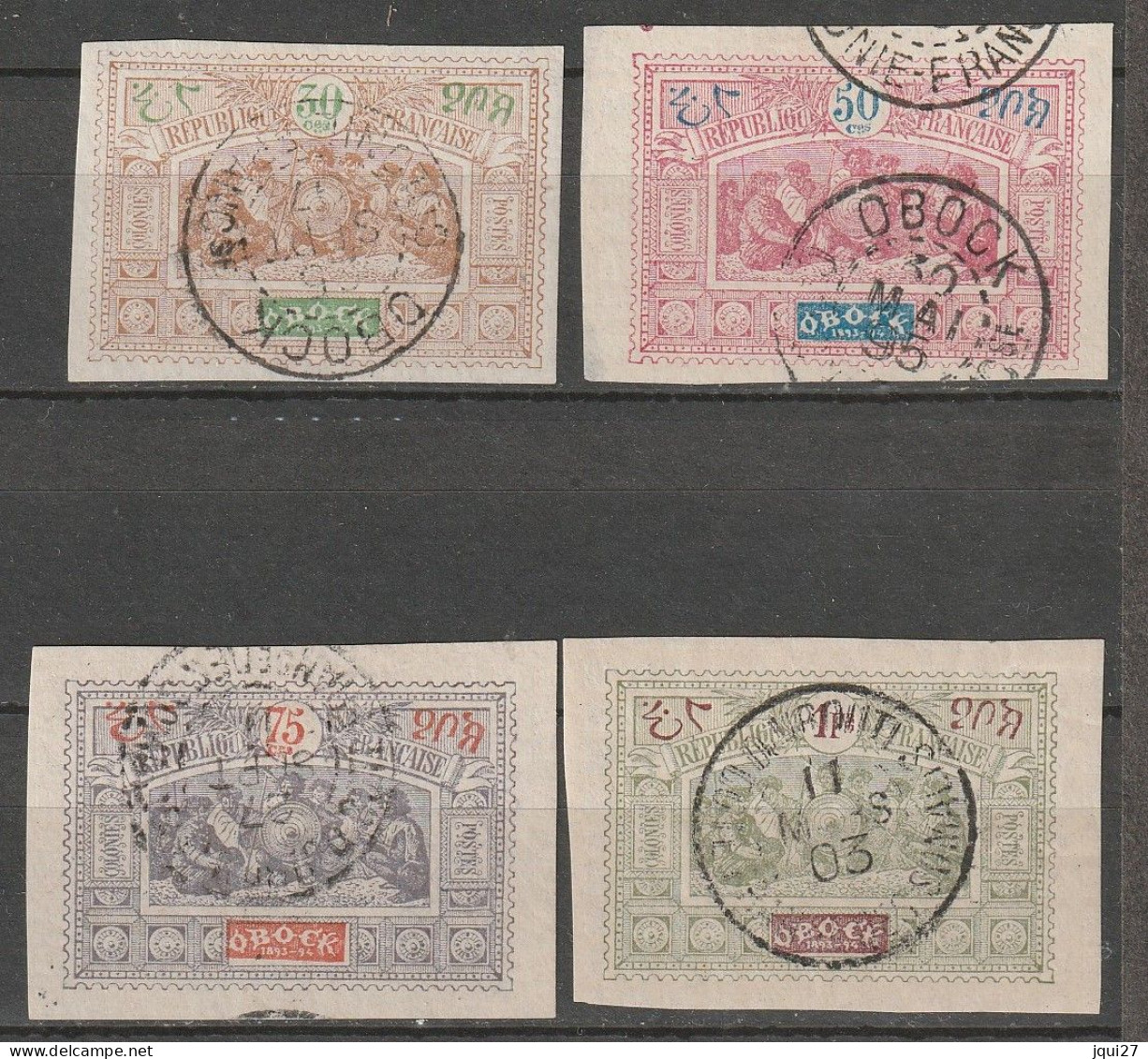 Obock N° 55, 57, 58, 59 - Used Stamps