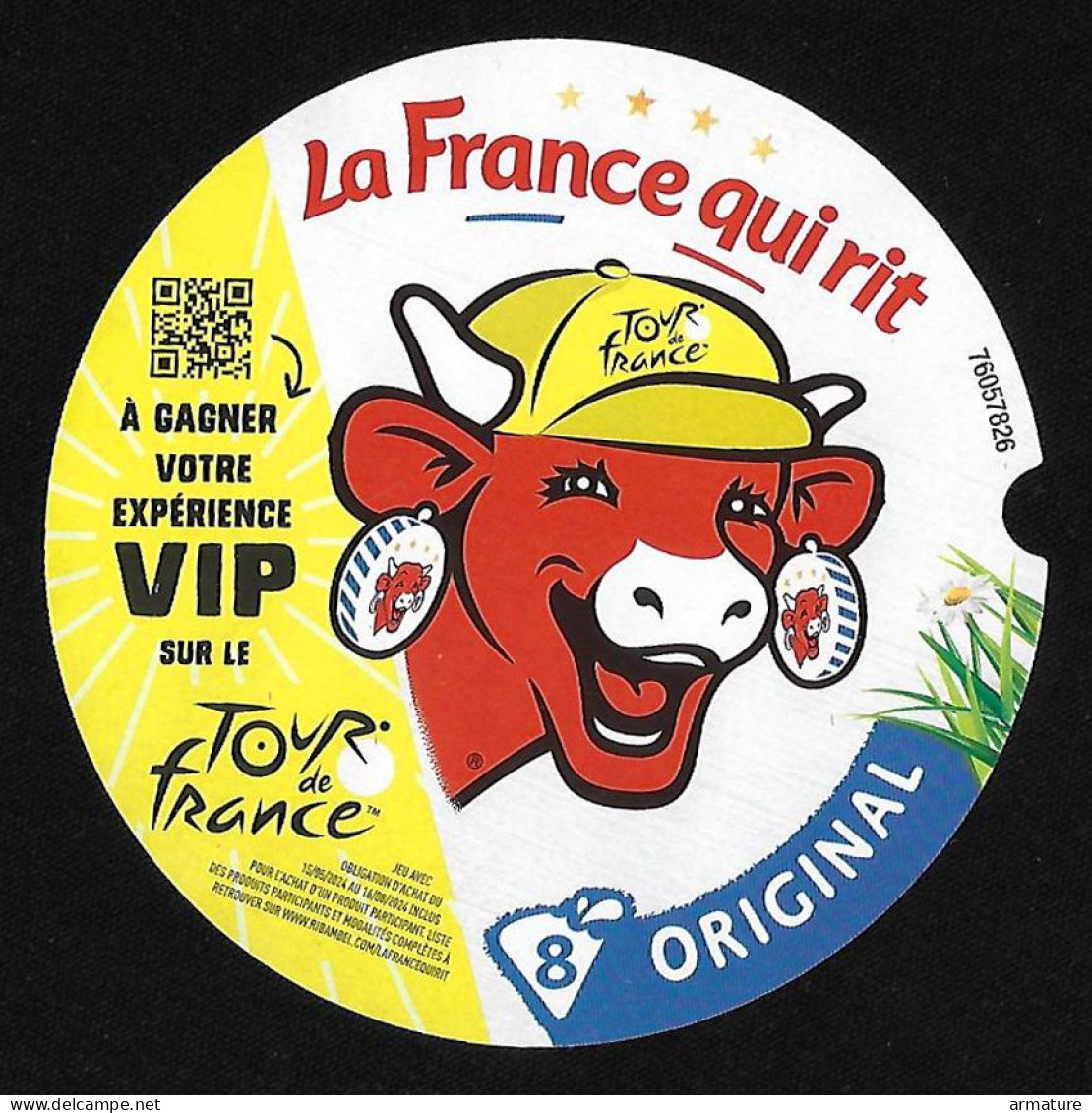Etiquette  De Fromage:    La France Qui Rit  Tour De France - Fromage