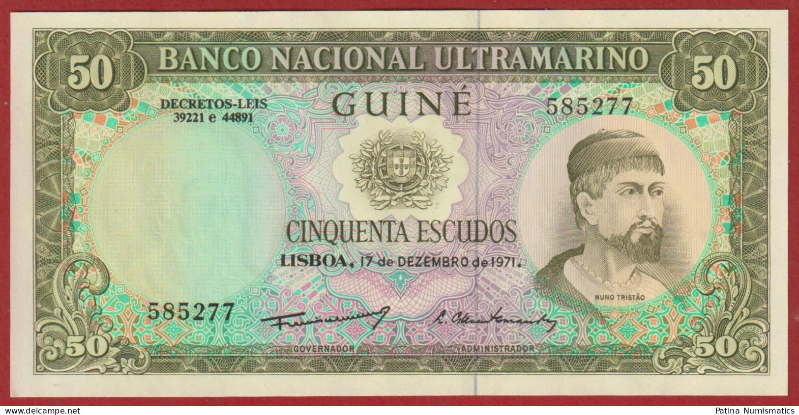Portuguese Guinea 50 Escudos 1971 P 44a Crisp Choice UNC - Guinea–Bissau