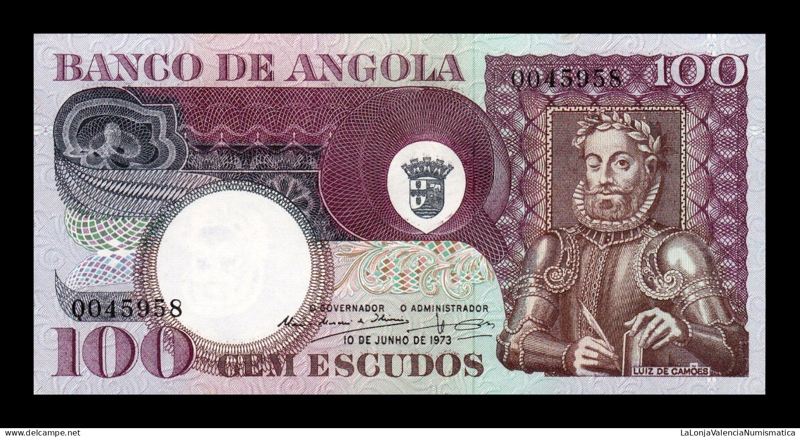 Angola 100 Escudos 1973 Pick 106 Sc Unc - Angola