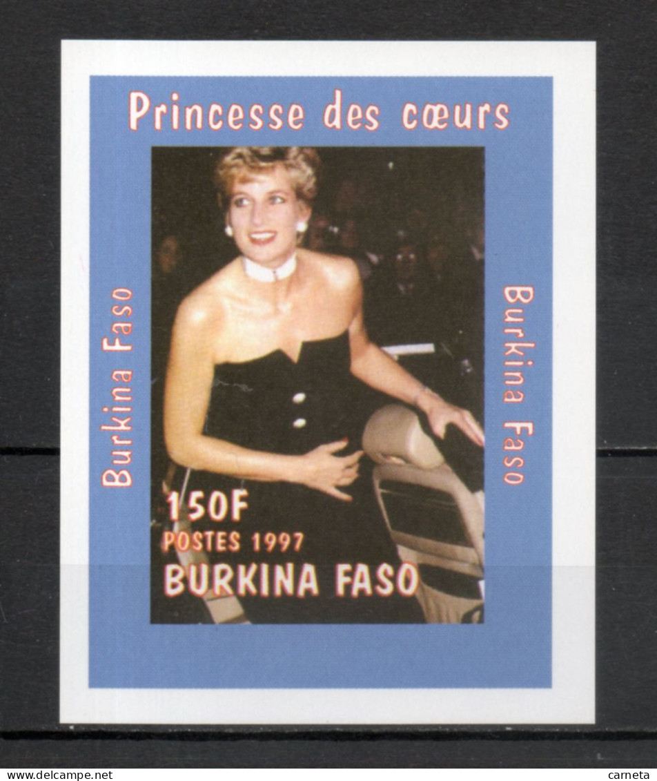 BURKINA FASO  N° 1005 PETIT FEUILLET NON DENTELE     NEUF SANS CHARNIERE  COTE  ? €  LADY DIANA - Burkina Faso (1984-...)