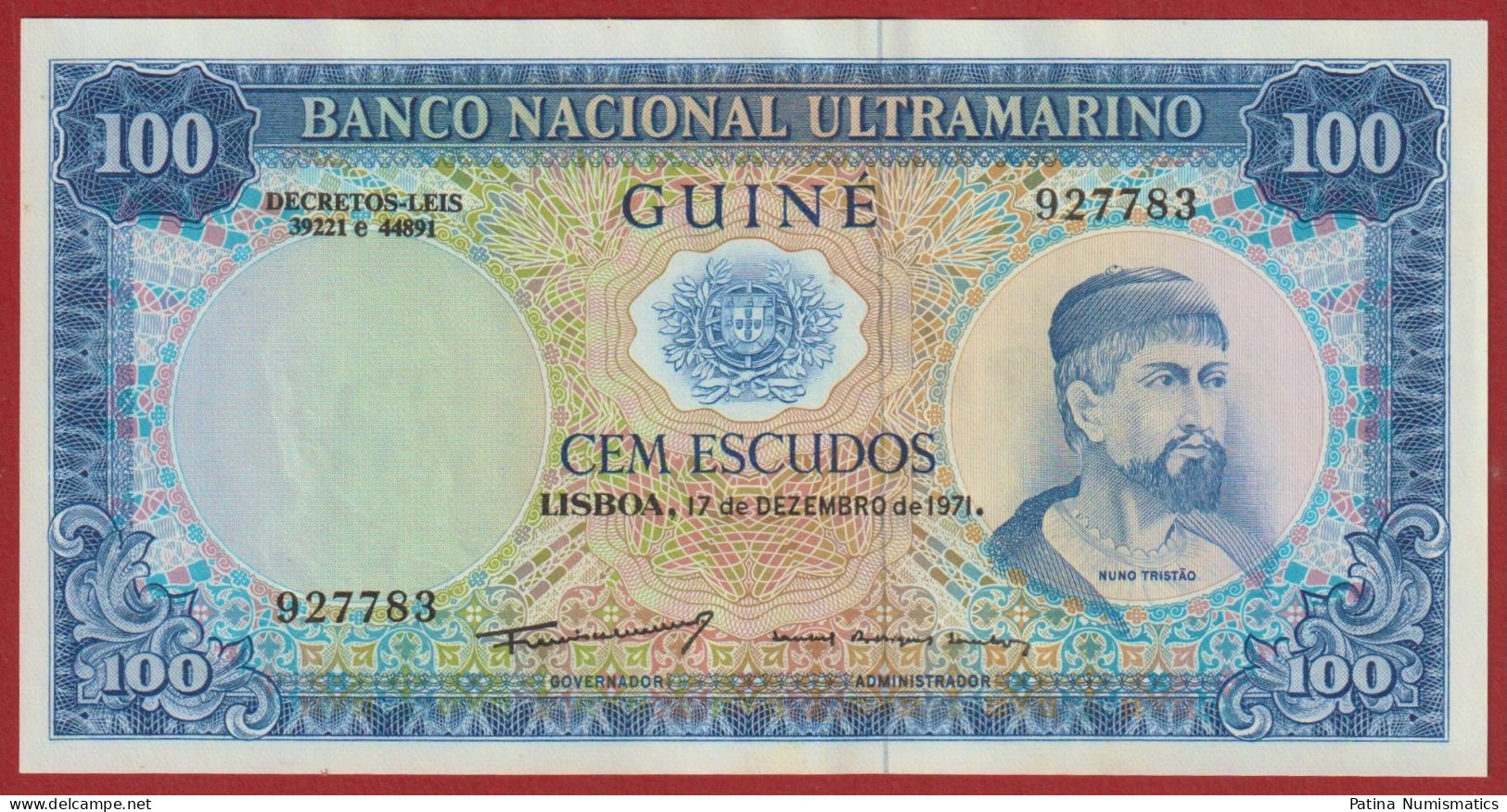 Portuguese Guinea 100 Escudos 1971 P 45a Crisp Choice UNC - Guinea-Bissau