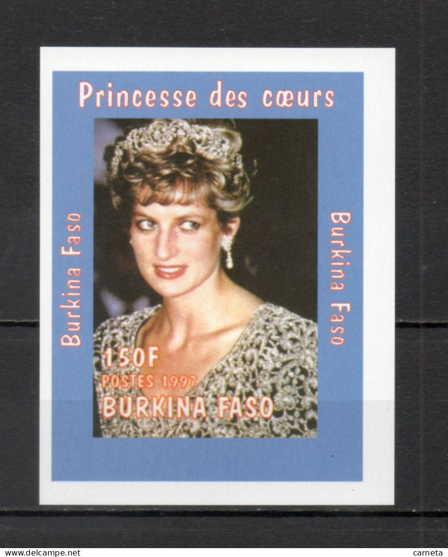 BURKINA FASO  N° 1007 PETIT FEUILLET NON DENTELE     NEUF SANS CHARNIERE  COTE  ? €  LADY DIANA - Burkina Faso (1984-...)