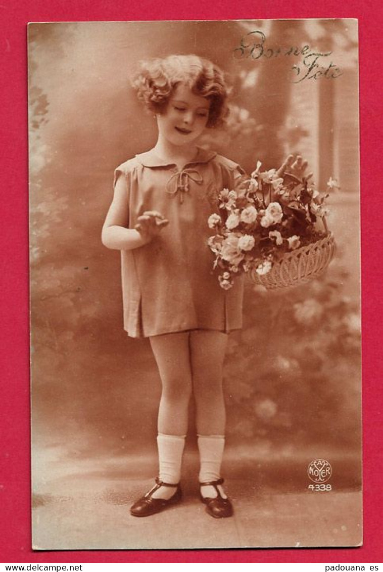 AD666 -FANTAISIES ENFANTS  PETITE FILLE FLEURS ED  NOYER N°4338 - Sonstige & Ohne Zuordnung