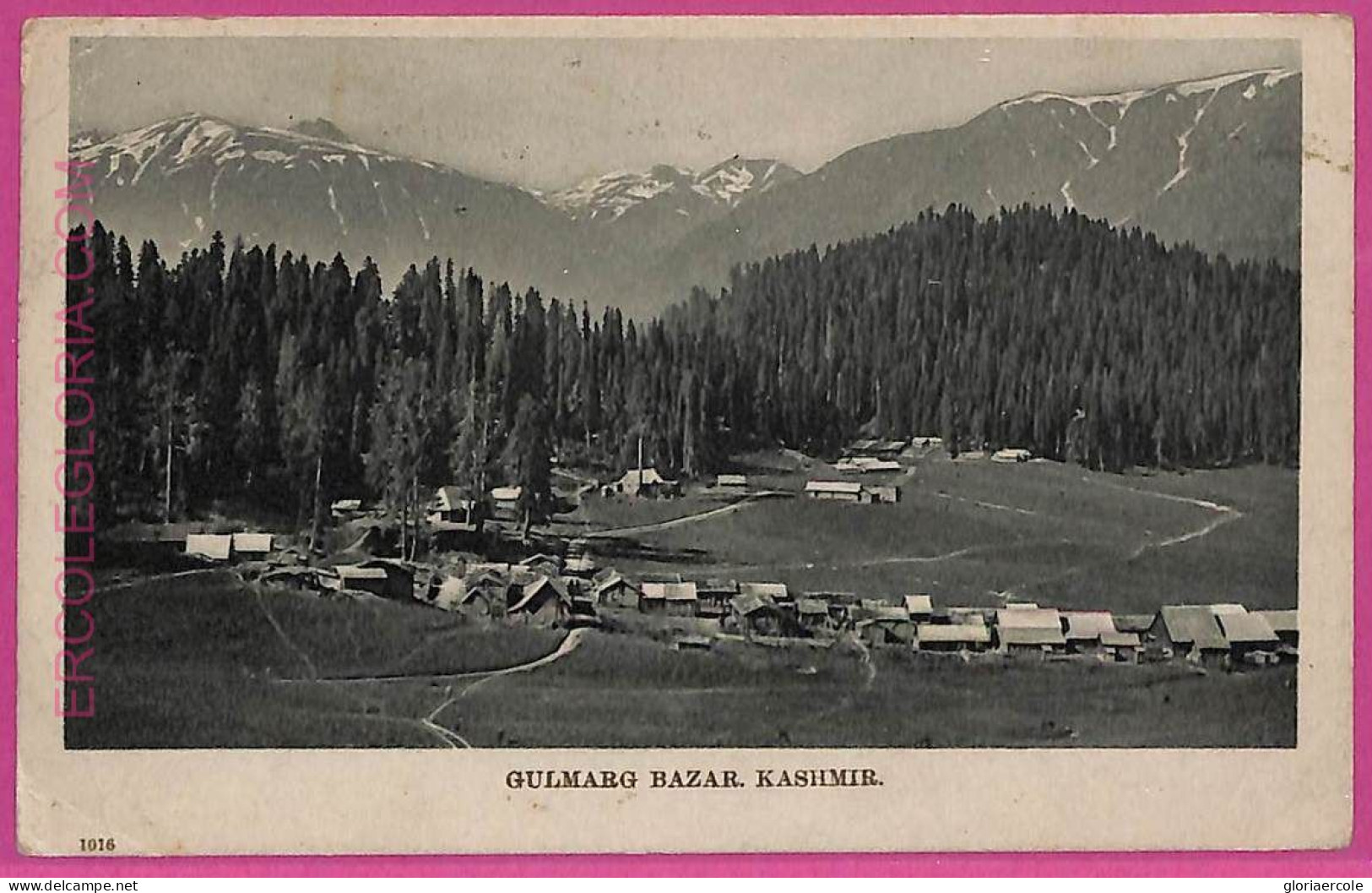 Ag3674 - INDIA - VINTAGE POSTCARD - Kashmir, Gulmarg Bazar - 1914 - India