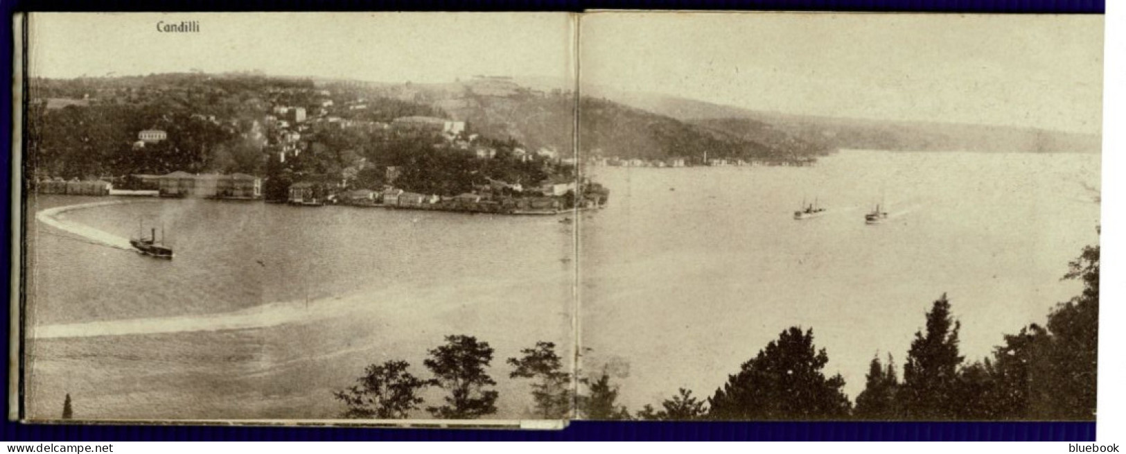 Ref 1647 - Amazing - 7 Part Panoramic View Joined Up Postcard Of The Bosphorous - Turkey - Turkey