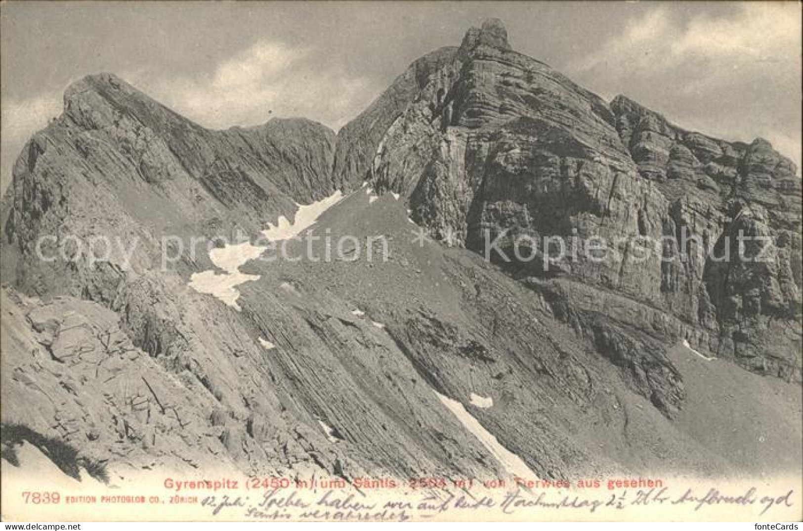 12019940 Tierwies Gyrenspitz Saentis Gebirgspanorama Appenzeller Alpen Tierwies - Sonstige & Ohne Zuordnung