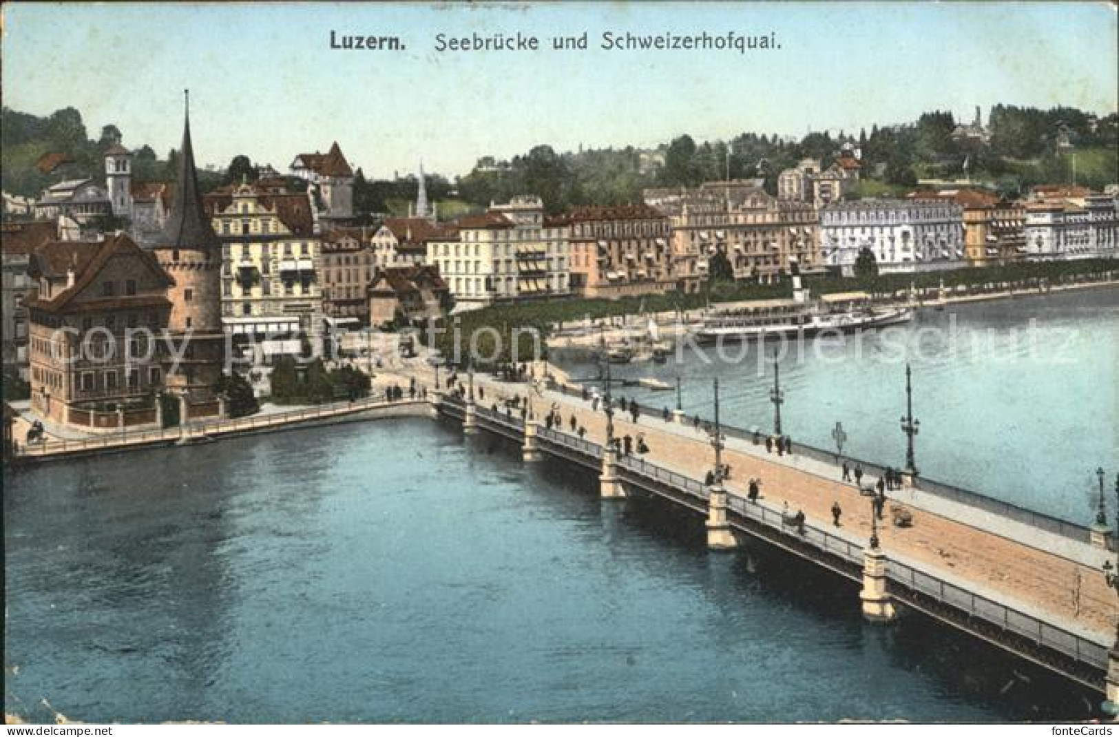 12019934 Luzern LU Seebruecke Und Schweizerhofquai Luzern - Sonstige & Ohne Zuordnung