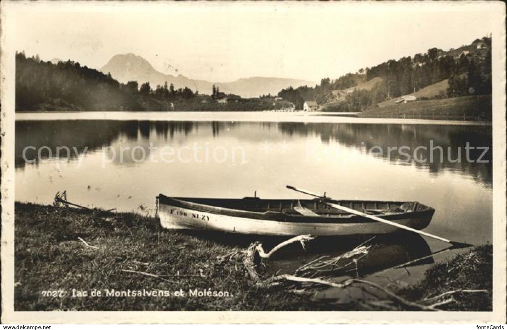 12019820 Lac De Montsalvens Et Moleson Boot Gruyeres - Autres & Non Classés