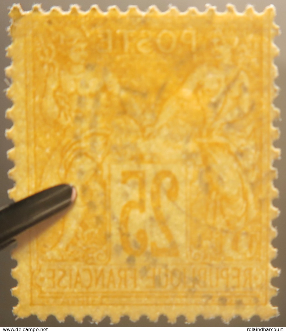 R1311/3057 - FRANCE - SAGE TYPE II N°92 Avec CàD Perlé - 1876-1898 Sage (Type II)