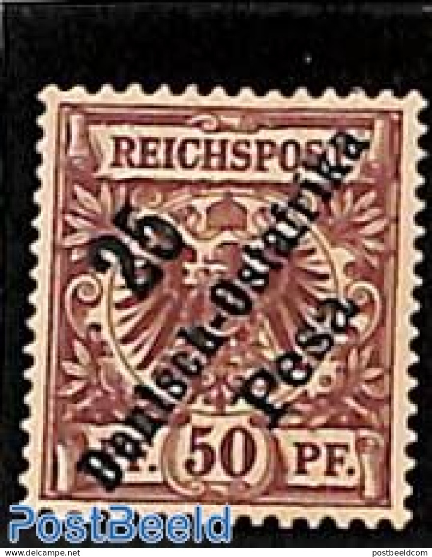 Germany, Colonies 1896 Ostafrika, 25P On 50pf, Stamp Out Of Set, Unused (hinged) - Other & Unclassified
