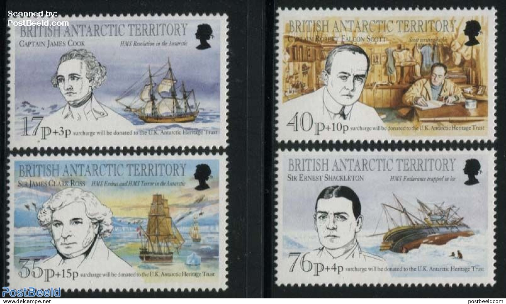 British Antarctica 1994 Antarctic Discoveries 4v, Mint NH, History - Science - Transport - Explorers - The Arctic & An.. - Explorateurs