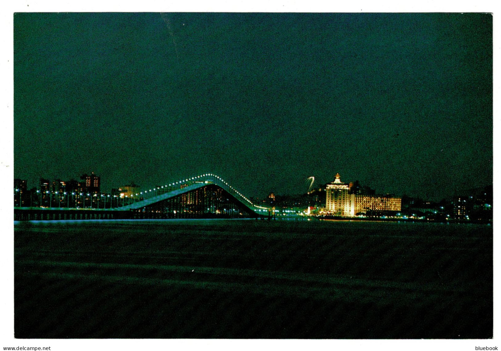 Ref 1647 - Macau Macao Postcard - Macau-Taipa Bridge At Night - Ex Portugal Colony - Macao