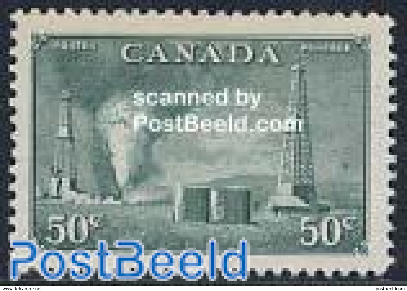 Canada 1950 Petrol Towers 1v, Mint NH, Science - Mining - Nuevos