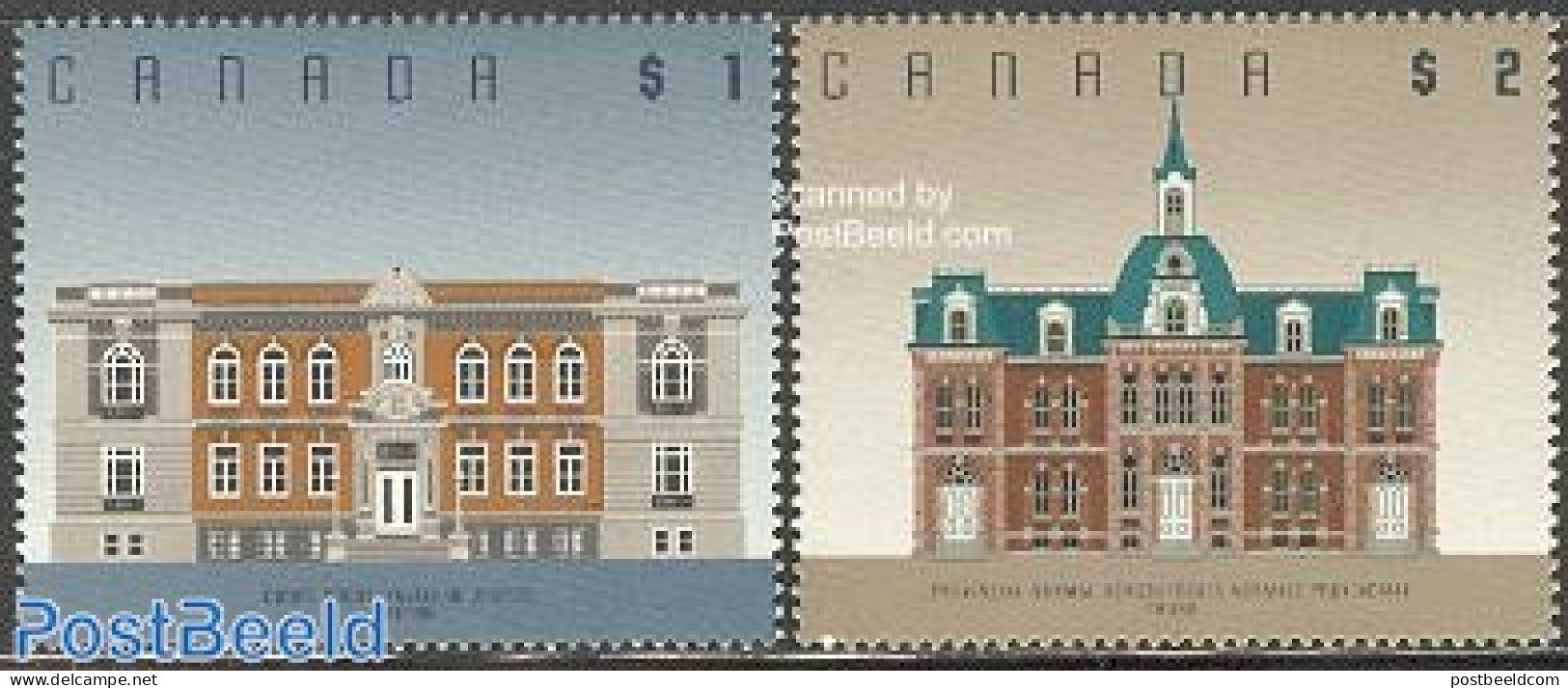 Canada 1994 Architecture 2v, Mint NH, Art - Architecture - Unused Stamps