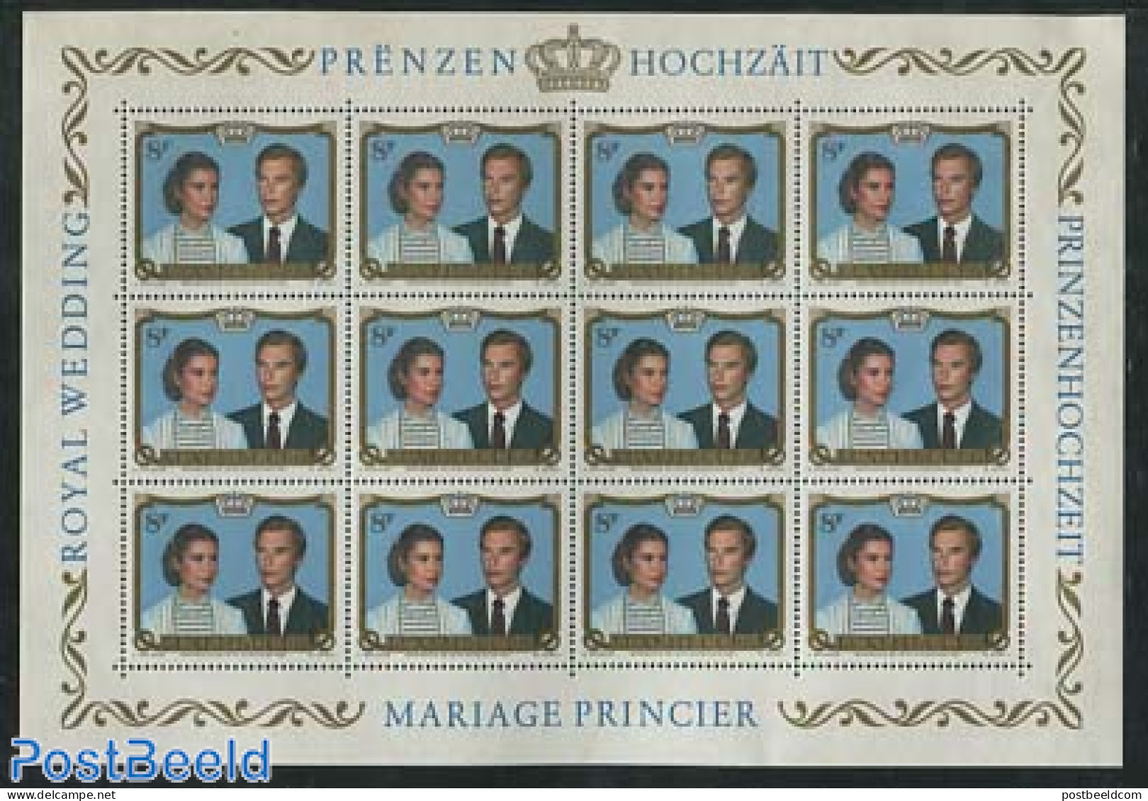Luxemburg 1981 Royal Wedding M/s, Mint NH, History - Kings & Queens (Royalty) - Ongebruikt