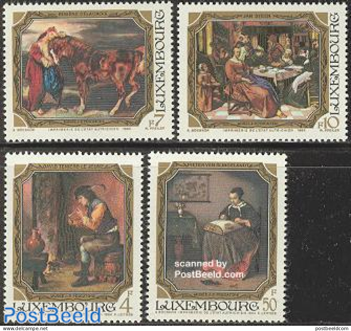 Luxemburg 1984 Paintings 4v, Mint NH, Art - Paintings - Ungebraucht