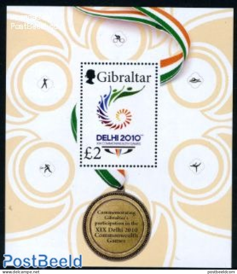 Gibraltar 2010 Commonweralth Games S/s, Mint NH, Sport - Sport (other And Mixed) - Gibilterra