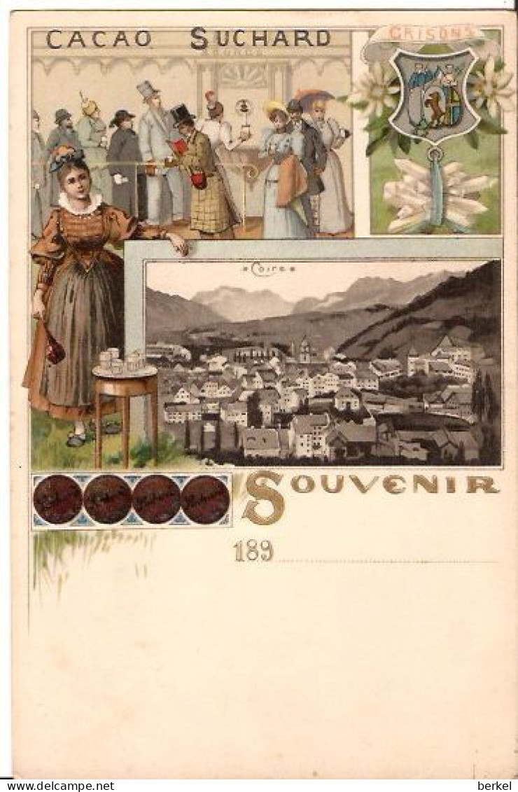 CHUR  COIRE CACAO SUCHARD SOUVENIR 189.. Condition 100% 1434  D1 - Coira