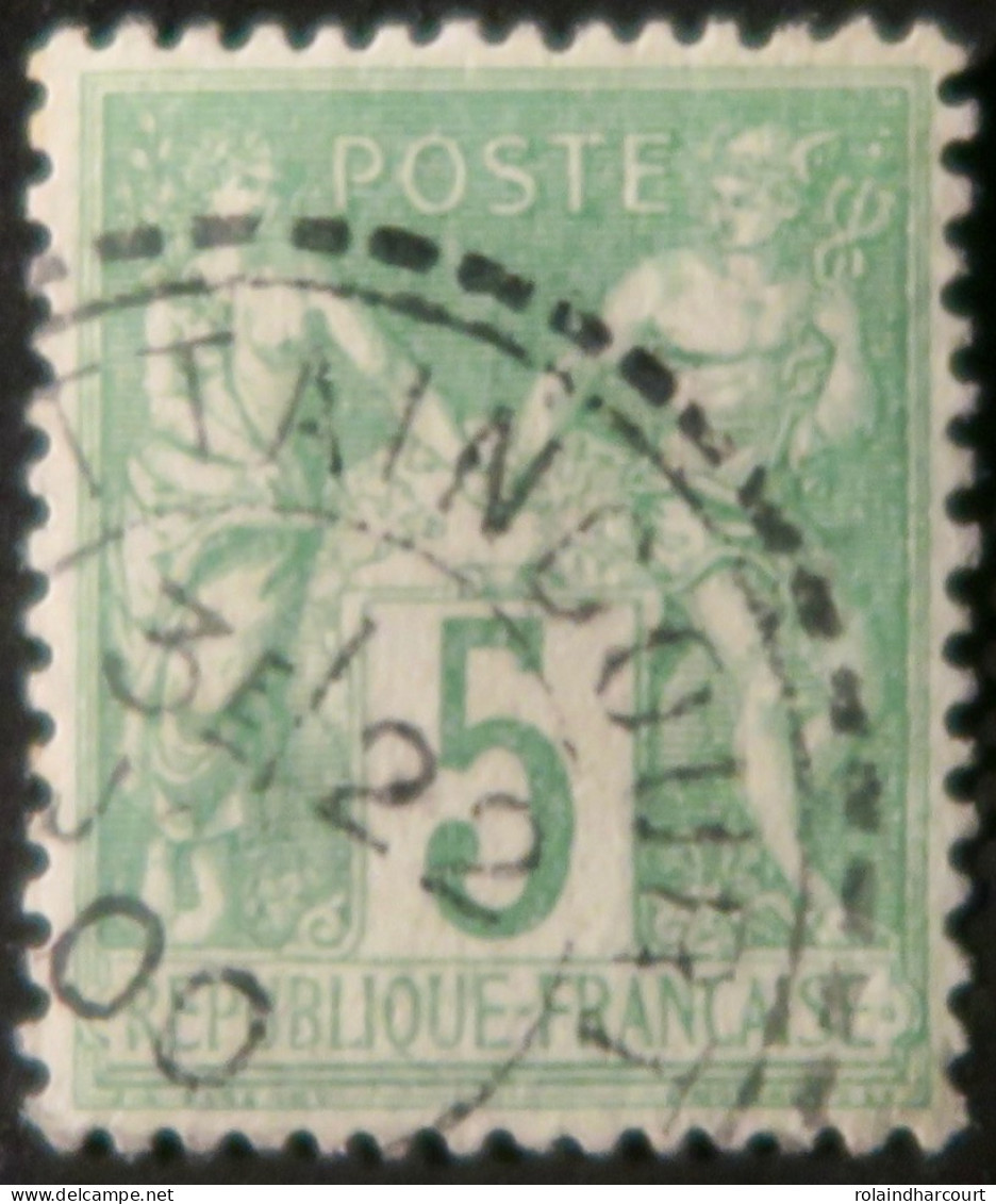 R1311/3059 - FRANCE - SAGE TYPE I N°102 Avec CàD Perlé Du 22 JANVIER 1900 - 1876-1878 Sage (Tipo I)