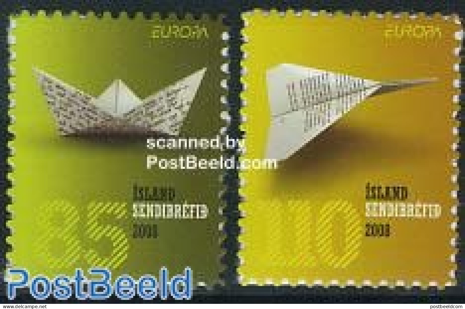 Iceland 2008 Europa, The Letter 2v S-a, Mint NH, History - Europa (cept) - Post - Ungebraucht