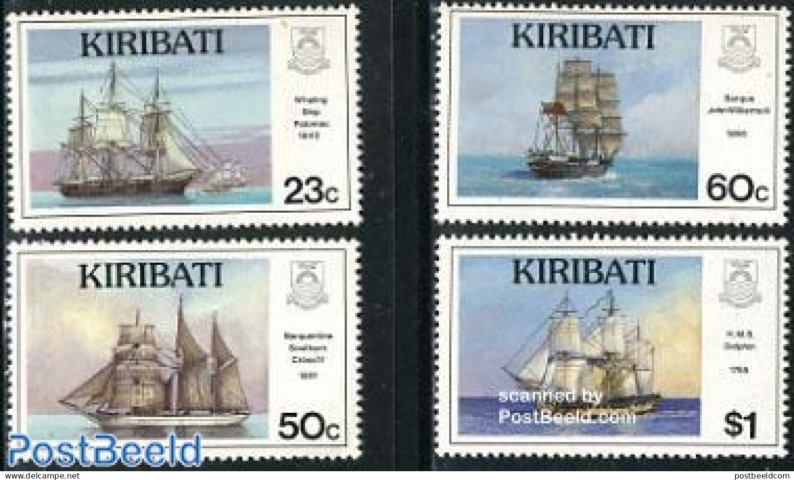 Kiribati 1996 Ships 4v, Mint NH, Transport - Ships And Boats - Schiffe