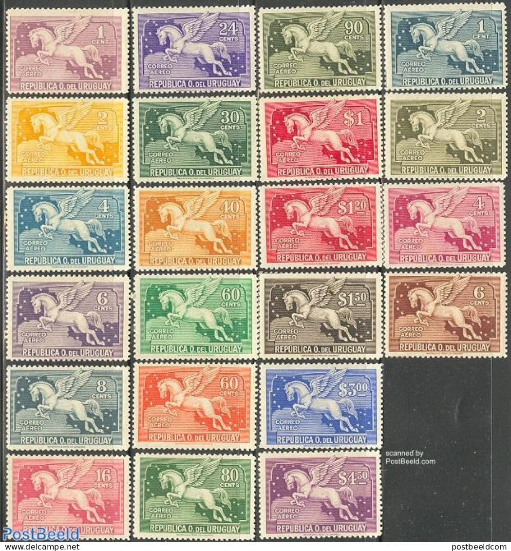 Uruguay 1930 Pegasus 22v, Unused (hinged), Nature - Horses - Uruguay