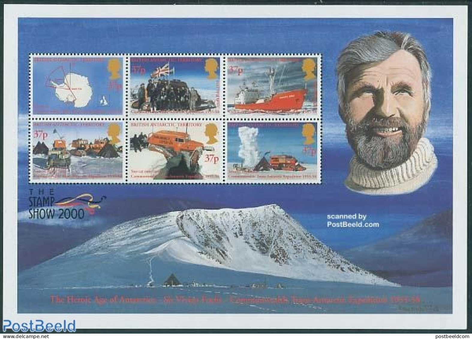 British Antarctica 2000 Commonwealth Expedition S/s, Mint NH, Science - Transport - Various - The Arctic & Antarctica .. - Schiffe