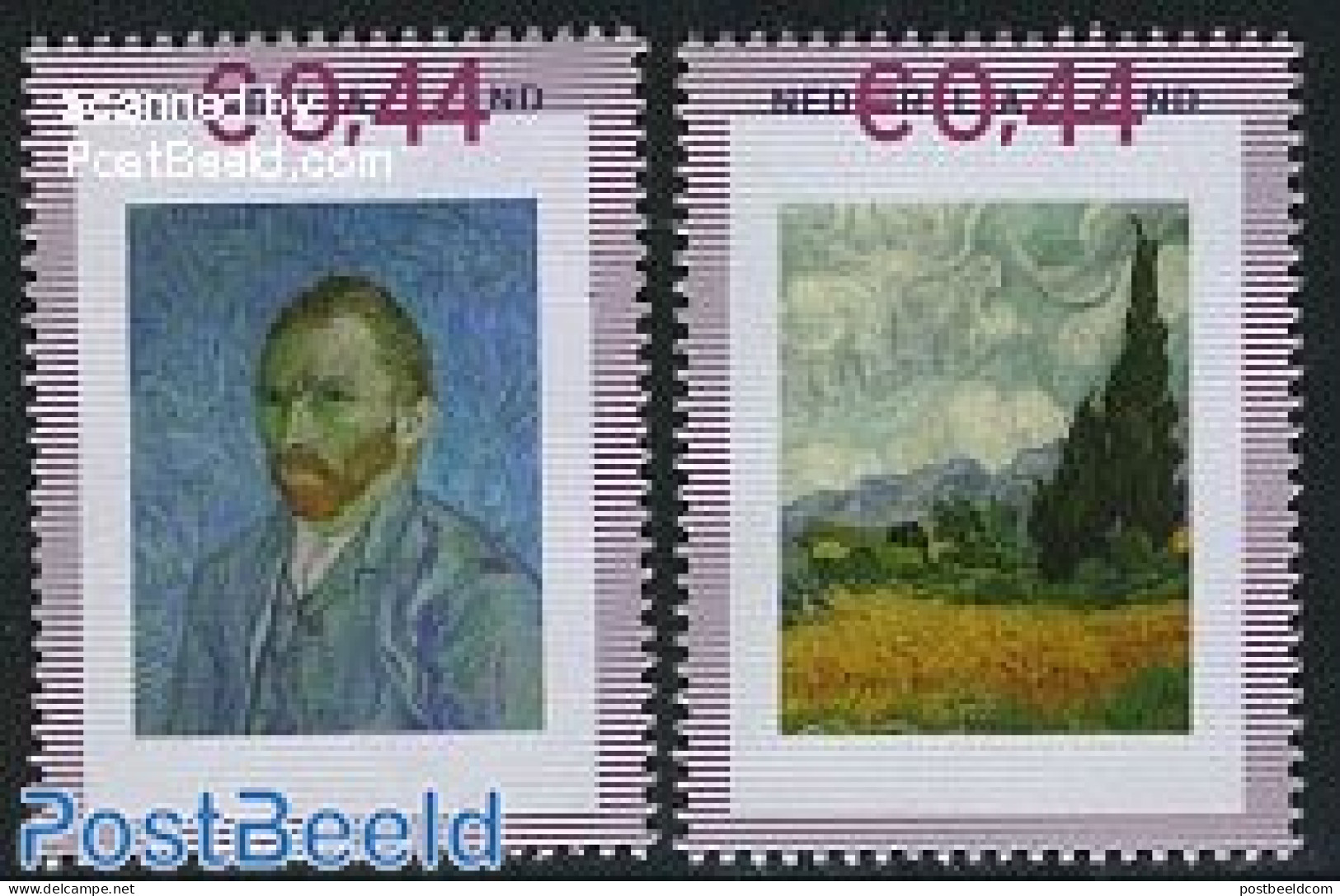 Netherlands - Personal Stamps TNT/PNL 2007 Vincent Van Gogh 2v, Mint NH, Art - Modern Art (1850-present) - Paintings -.. - Autres & Non Classés