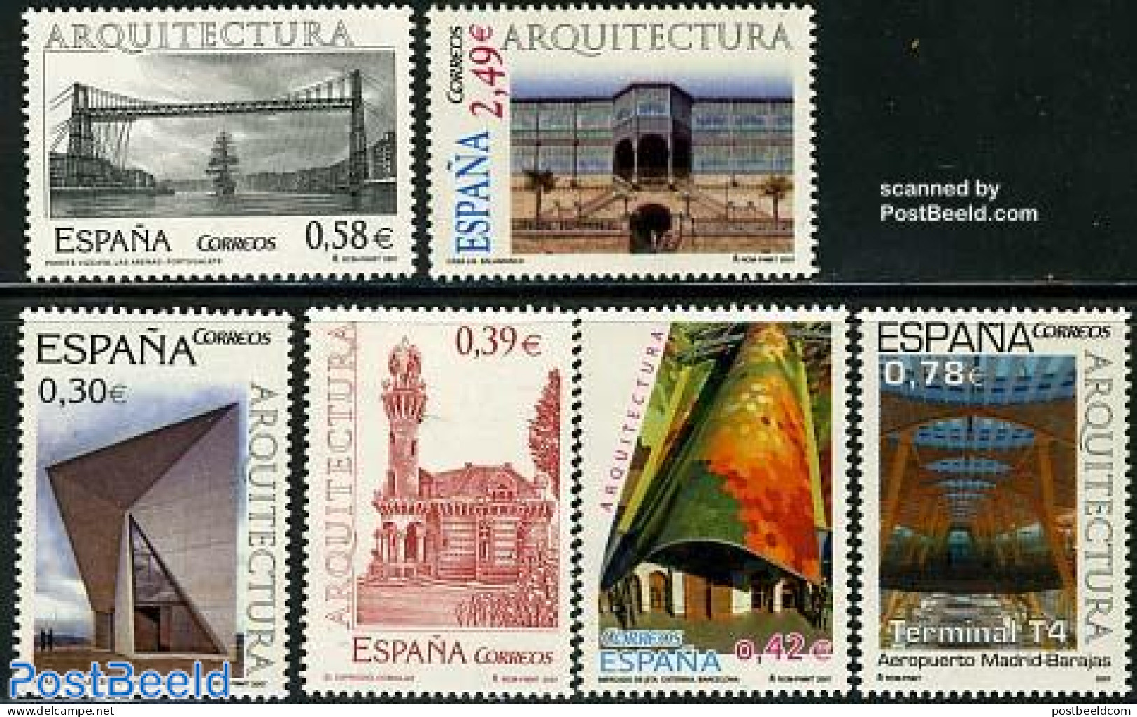 Spain 2007 Architecture 6v, Mint NH, Transport - Ships And Boats - Art - Architecture - Modern Architecture - Nuovi