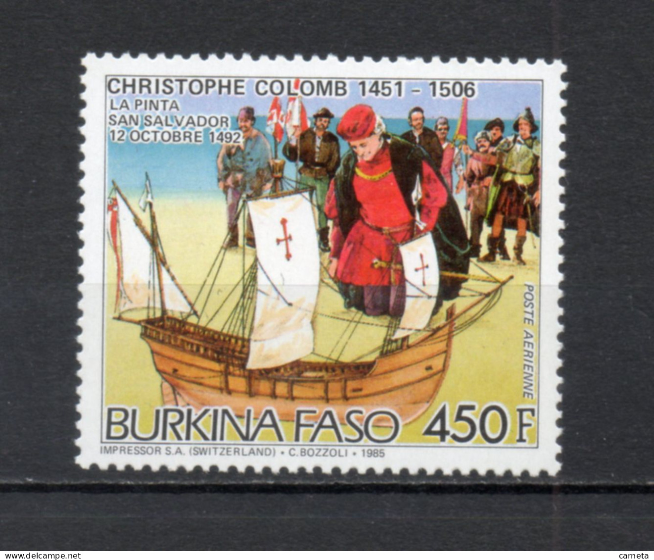 BURKINA FASO  PA  N° 320     NEUF SANS CHARNIERE  COTE  5.00€    CHRISTOPHE COLOMB BATEAUX - Burkina Faso (1984-...)