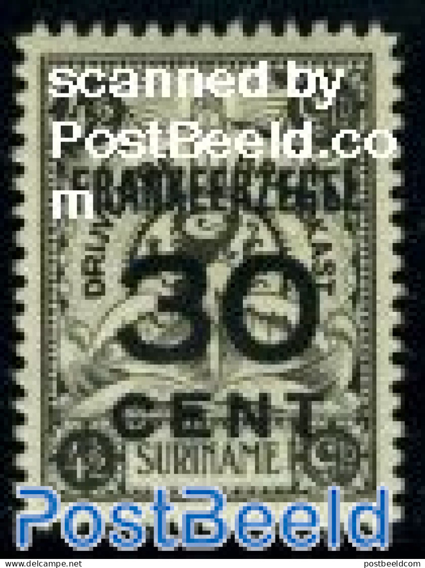 Suriname, Colony 1927 30c On 4.5gld, Stamp Out Of Set, Unused (hinged) - Autres & Non Classés