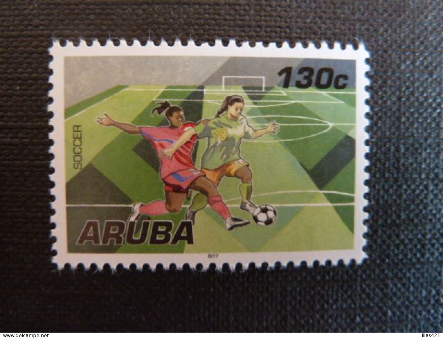 Aruba 2017, Sport Football, Timbre Neuf Sans Charnière. - Ungebraucht