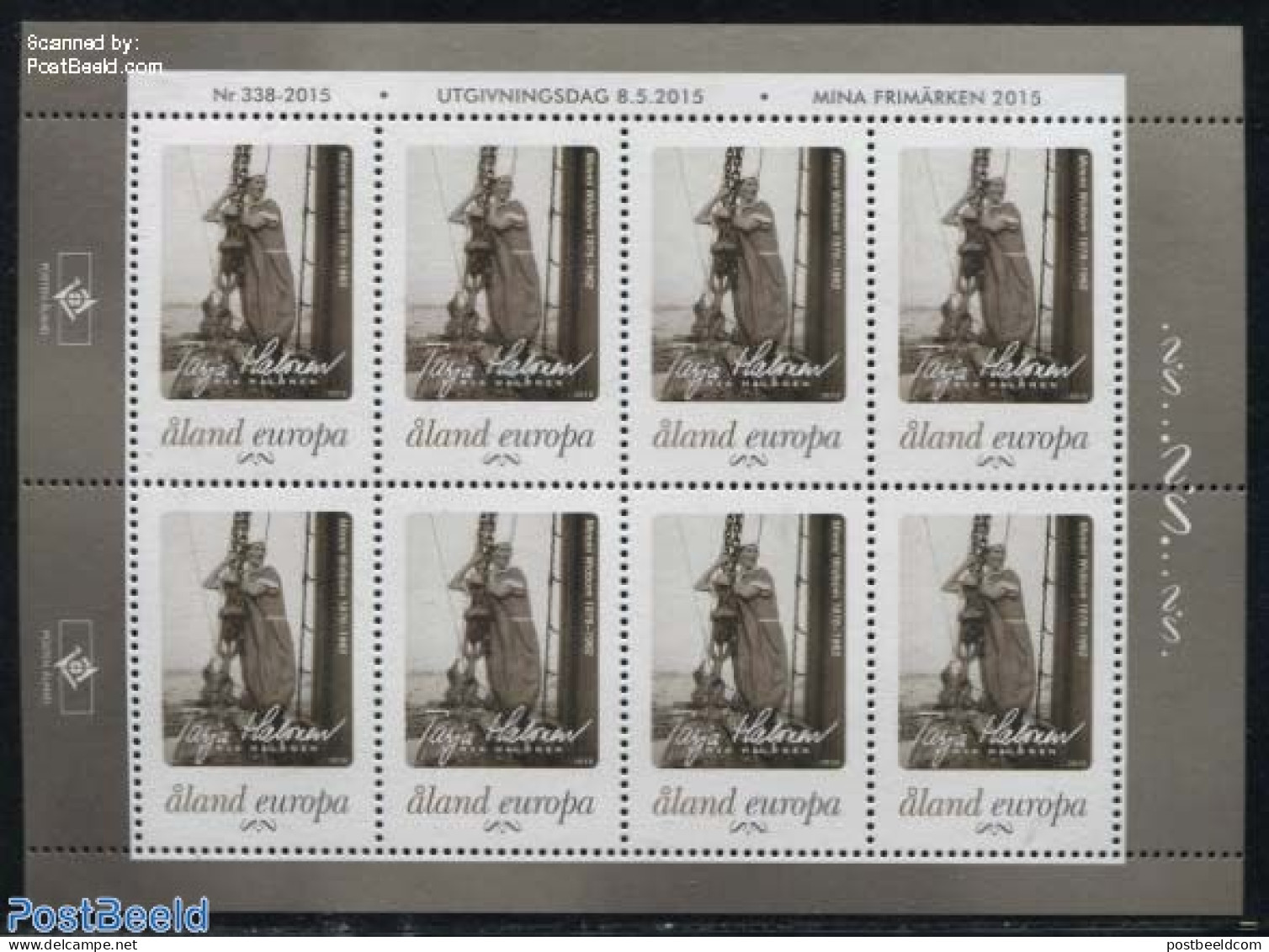 Aland 2015 My Stamp, Mimmi Widbom M/s, Mint NH, Transport - Ships And Boats - Schiffe