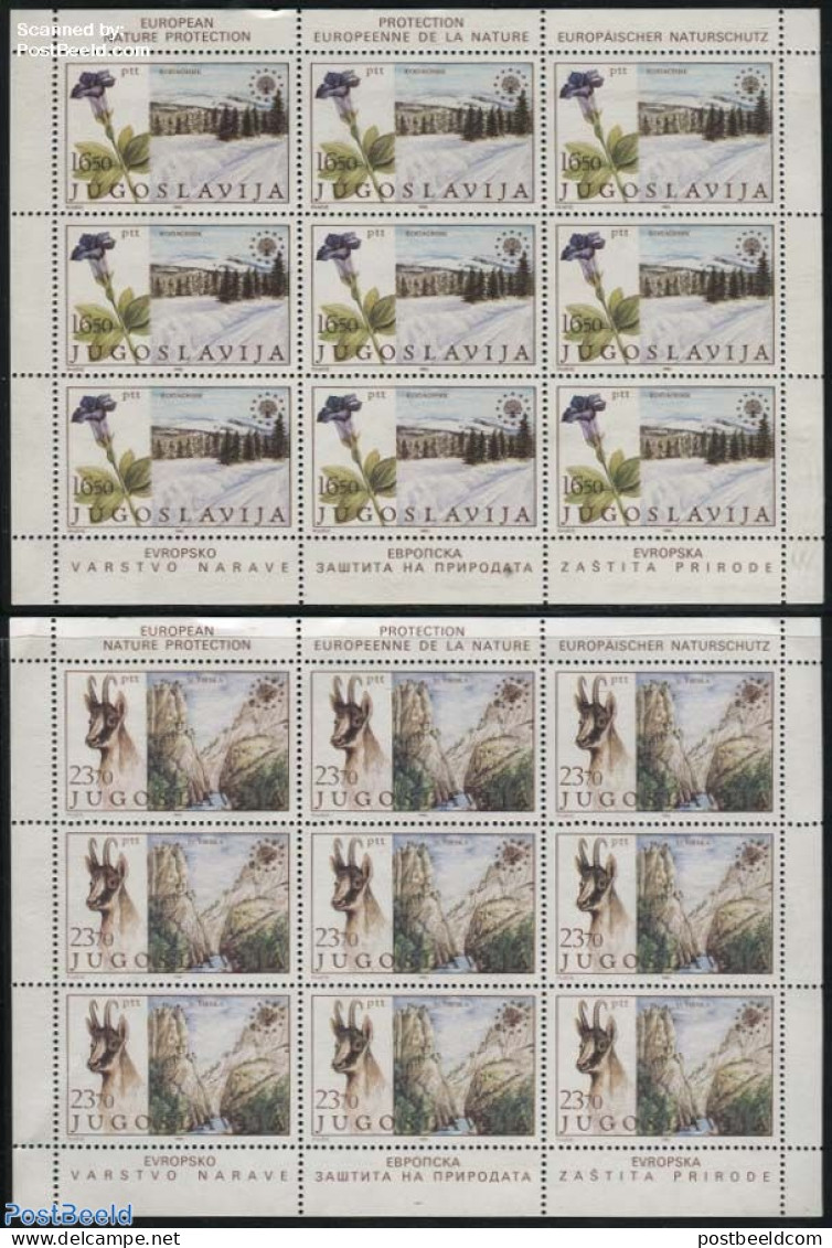 Yugoslavia 1983 Nature Conservation 2 M/s, Mint NH, History - Nature - Europa Hang-on Issues - Animals (others & Mixed.. - Neufs