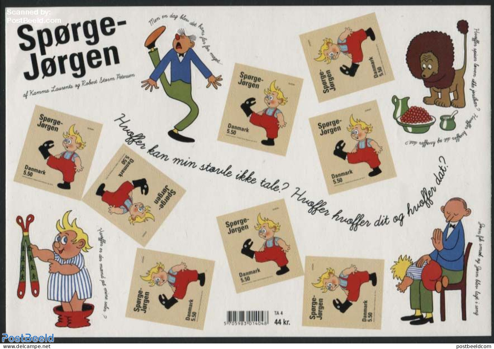 Denmark 2010 Europa, Children Books M/s S-a, Mint NH, History - Europa (cept) - Art - Children's Books Illustrations - Unused Stamps